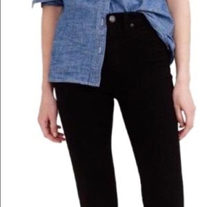 Jcrew lookout high rise black jean